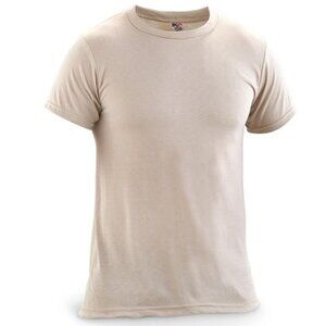U.S. Military Surplus Moisture Wicking T-Shirts, Large, Tan, 3 Pack, New